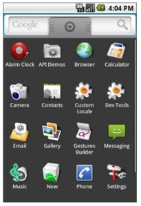 Android emulator application launcher