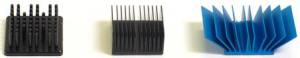 Heat-sink design: Pin, Straight (running the entire length of the heat sink), Flared.